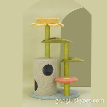 Υψηλή ισχυρή δημοφιλής σιζάλ Climbing Cat Scratcher